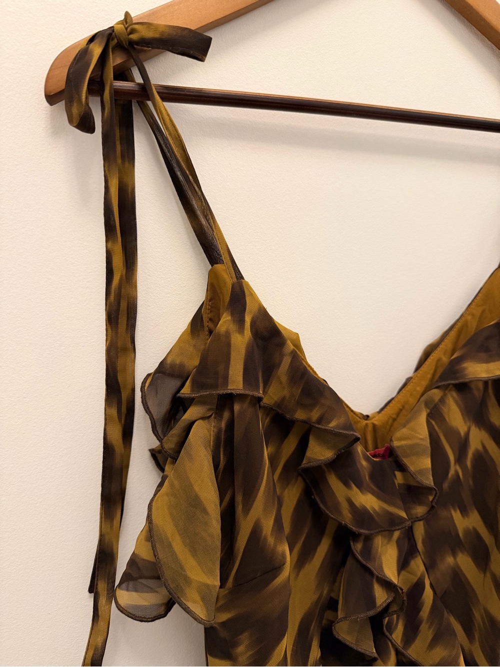 Betsey Johnson Leopard-Print Ruffle Dress - Picture 5 of 5